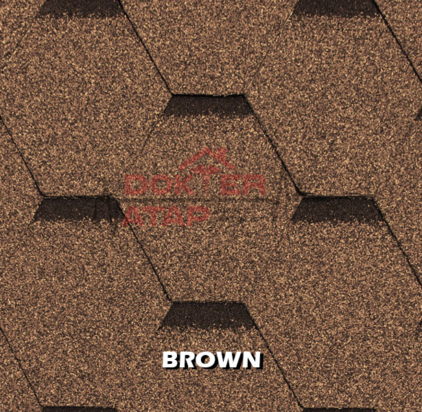 genteng aspal atap bitumen CTI CT5 murah brown