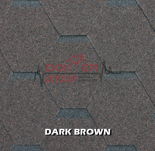 genteng aspal atap bitumen CTI CT5 murah dark brown