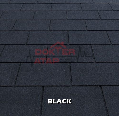 tegola premium rectangular black, genteng aspal bitumen atap tegola