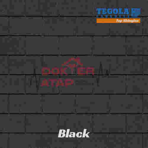 genteng tegola top shingles rectangular hitam