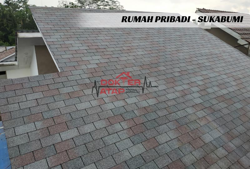 Hasil akhir renovasi atap rumah di Sukabumi